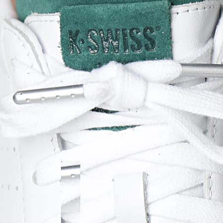 K-Swiss - Lozan Klub Pelle 07263 Bianco Posy Verde Sneakers