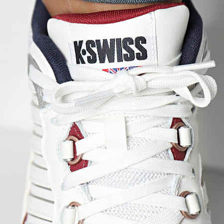 K-Swiss - SI-18 Sneakers Rival 08531 Bianco brillante Rosso tibetano Peacoat