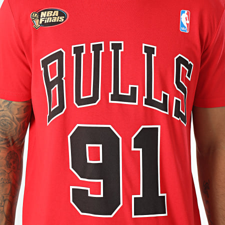 Mitchell and Ness - Maglietta Logo Squadra Chicago Bulls Rosso