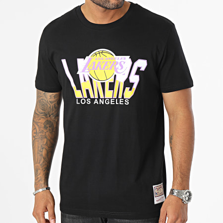 Mitchell and Ness - Tee Shirt Retrodome Los Angeles Lakers Noir