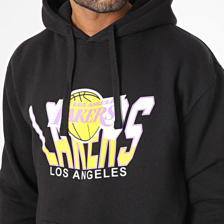 Mitchell and Ness - Felpa con cappuccio Los Angeles Lakers Retrodome Nero