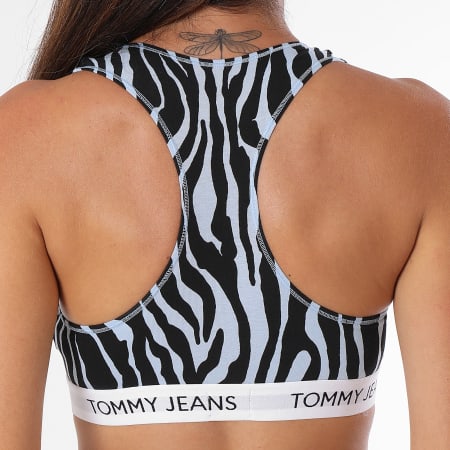 Tommy Jeans - Reggiseno donna 4675 azzurro nero