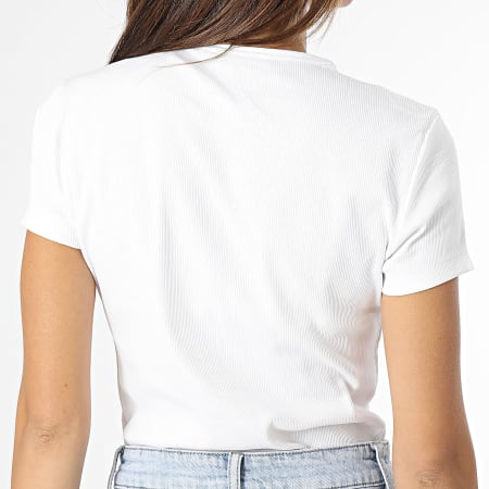 Tommy Jeans - Maglietta da donna Bby XS Badge 6259 Bianco