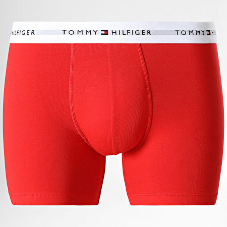 Tommy Hilfiger - Set di 3 boxer 2941 grigio rosso azzurro