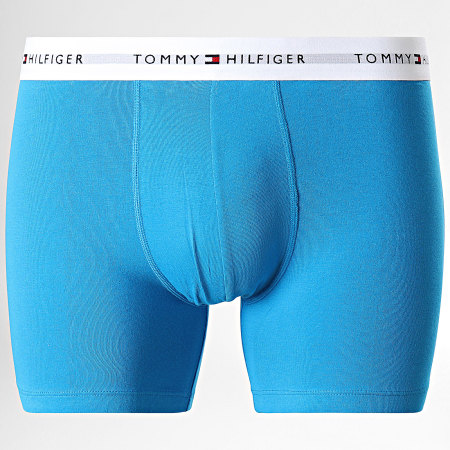 Tommy Hilfiger - Set di 3 boxer 2941 grigio rosso azzurro