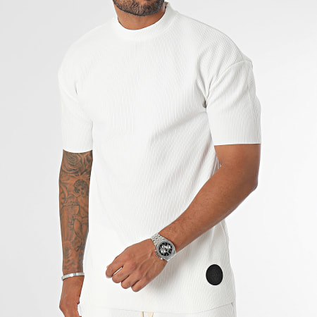 Zelys Paris - Conjunto de camiseta blanca y pantalón de chándal