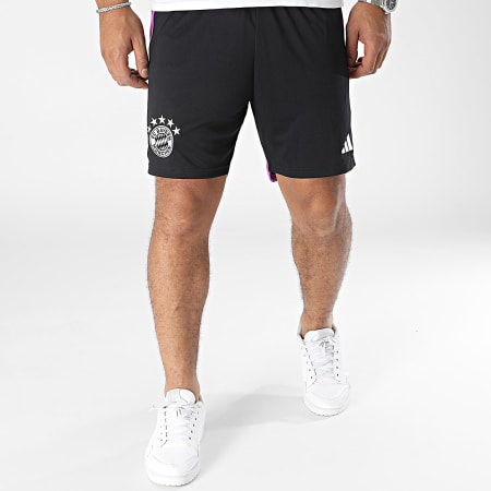 Adidas Performance - Bayern HR3720 Pantalón corto con banda violeta negro