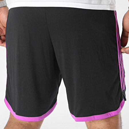 Adidas Performance - Bayern HR3720 Pantalón corto con banda violeta negro