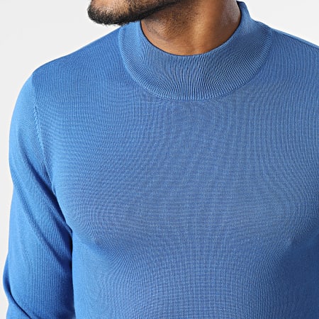 Frilivin - Maglione blu con collo alto