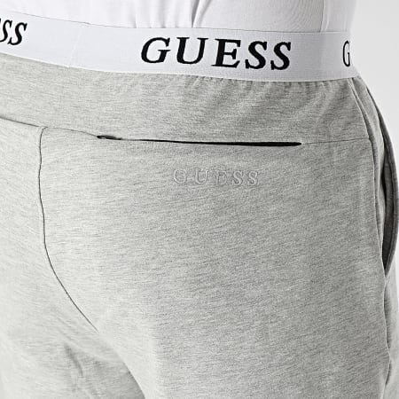 Guess - Pantalones de chándal U3YB00-KBS91 Gris jaspeado