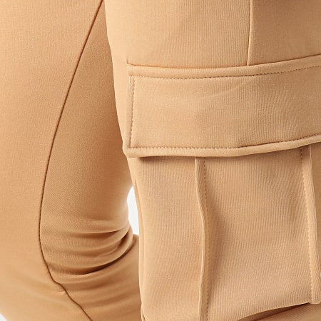 LBO - Set giacca con cappuccio e pantaloni da jogging Teddy 0136 Beige