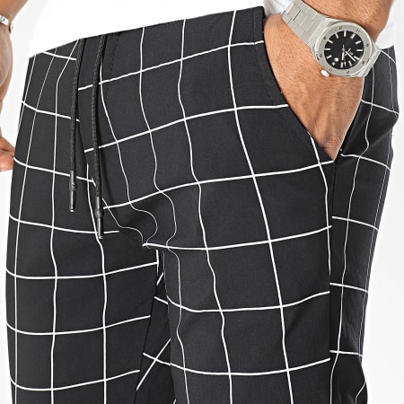 Uniplay - Pantalon A Carreaux Noir Blanc
