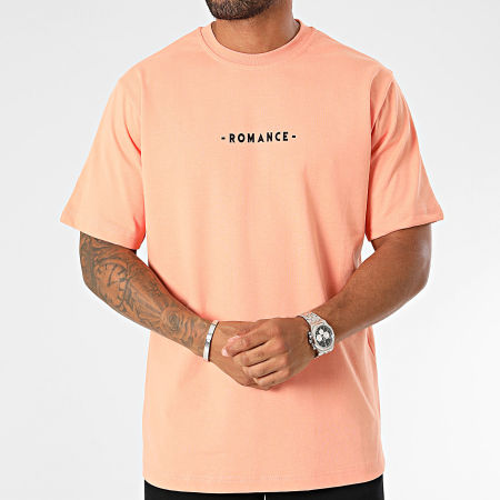 ADJ - Camiseta oversize grande salmón floral