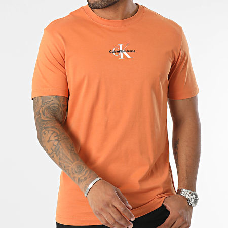 Calvin Klein - Camiseta Monologo Regular 3483 Naranja