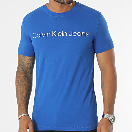 Calvin Klein - Tee Shirt Institutional Logo 2344 Bleu Roi