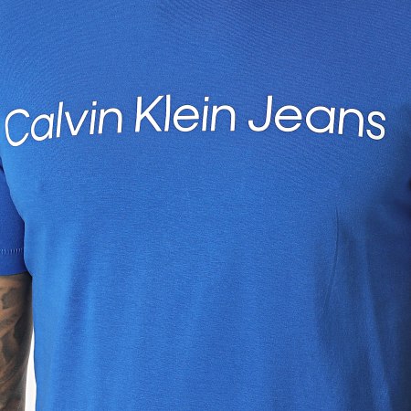 Calvin Klein - Tee Shirt Institutional Logo 2344 Bleu Roi