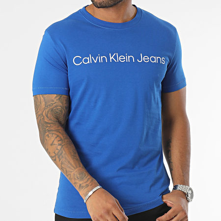 Calvin Klein - Tee Shirt Institutional Logo 2344 Bleu Roi