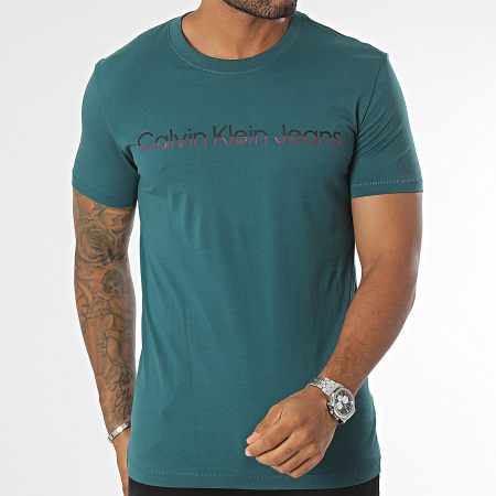 Calvin Klein - Tee Shirt 4395 Vert Bouteille