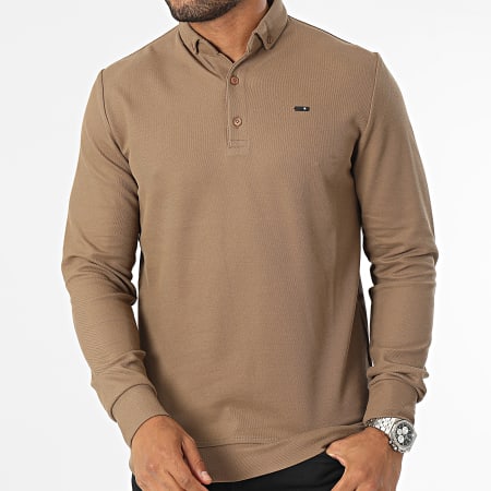 Classic Series - Poloshirt met lange mouwen Bruin