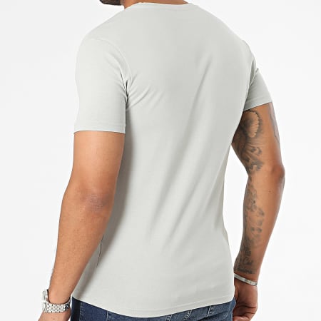 Kaporal - Lote de 2 camisetas de regalo con cuello de pico Gris Burdeos