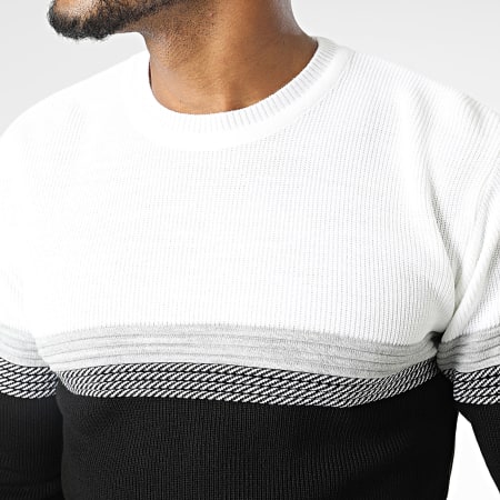 Pull Homme A Black And White Story - Coton Noir Et Blanc Taille M