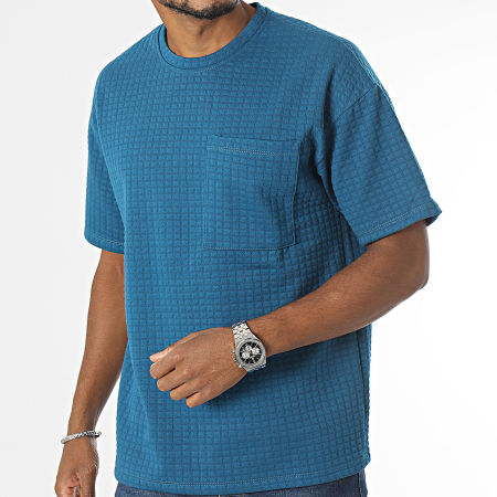 Frilivin - Camiseta de bolsillo azul marino