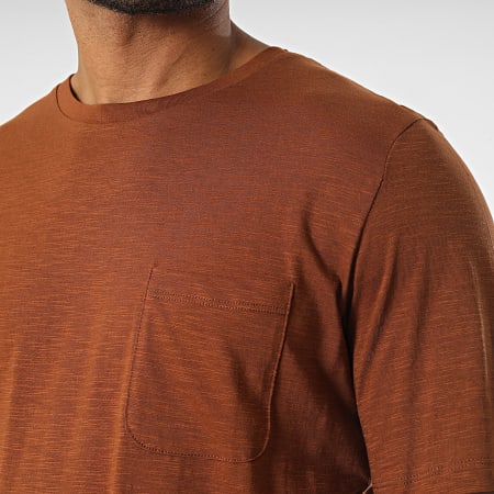 Produkt - Hendrick Chiné Camiseta de bolsillo marrón
