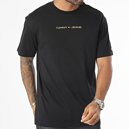 Tommy Jeans - Camiseta Classic Gold Linear 7728 Black Gold