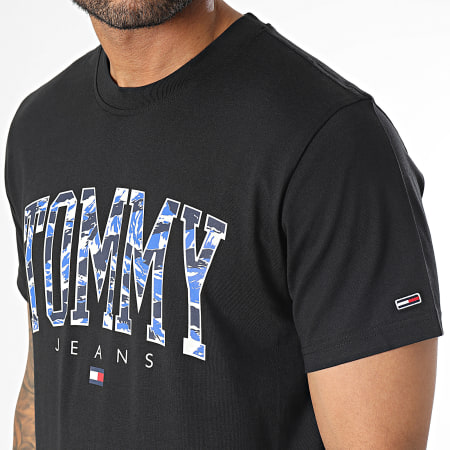 Tommy Jeans - Tee Shirt Regular Camo College 7726 Noir