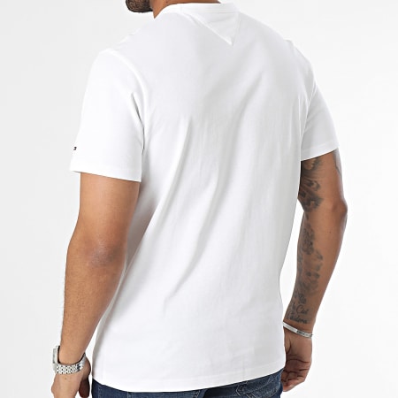 Tommy Jeans - Camiseta Linear Block 7914 Blanca