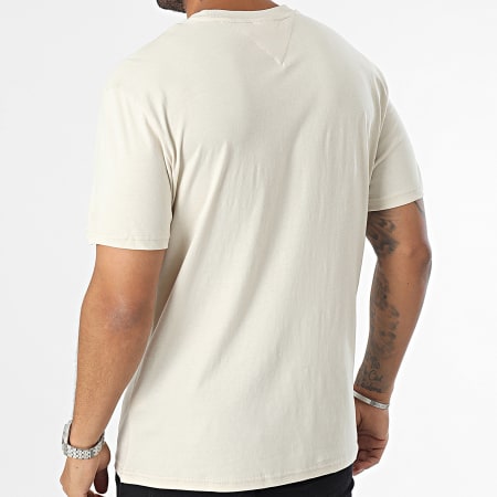 Tommy Jeans - Tee Shirt Classic Small Flag 7714 Beige