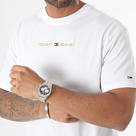 Tommy Jeans - Camicia da tè Classic Gold Linear 7728 in oro bianco