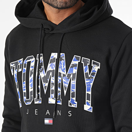 Tommy Jeans - Sweat Capuche Camo new Varsity 7810 Noir