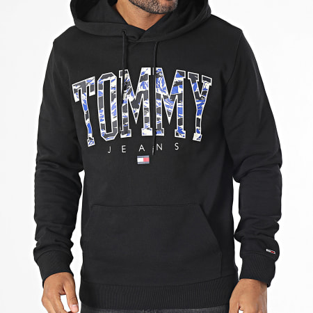 Tommy Jeans - Camo new Varsity Sudadera con capucha 7810 Negro
