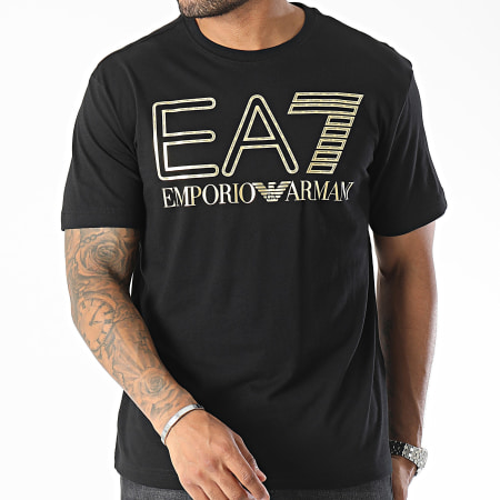 EA7 Emporio Armani - Camiseta 6RPT03-PJFFZ Negro Oro