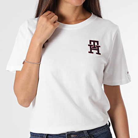 Camiseta blanca tommy hilfiger mujer clearance