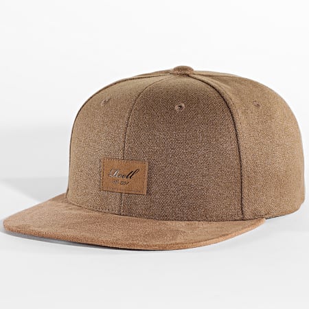 Reell Jeans - Casquette Snapback Suede Marron