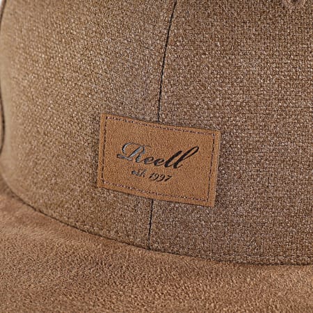 Reell Jeans - Casquette Snapback Suede Marron