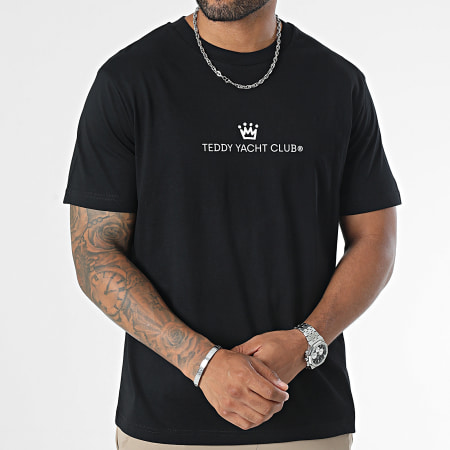 Teddy Yacht Club - Tee Shirt Oversize Large Maison De Couture Half Rush Noir