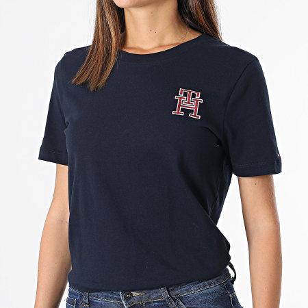 Tommy Hilfiger - Camiseta mujer 0837 Azul marino