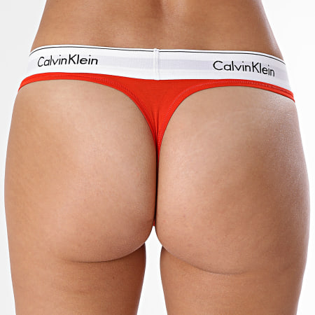 Calvin Klein - String Femme F3786E Orange