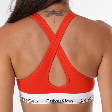 Calvin Klein - Sujetador de mujer QF1654E Naranja