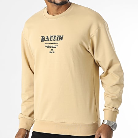 Classic Series - Ronde hals Sweat Beige