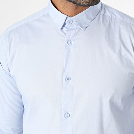 Deeluxe - Chemise Manches Longues Hecho Bleu Clair