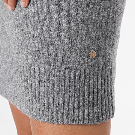 Deeluxe - Robe Pull Femme Marinette P219W Gris Chiné