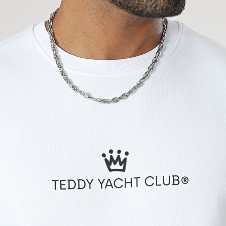 Teddy Yacht Club - Sweat Crewneck Maison De Couture Rush Blanc