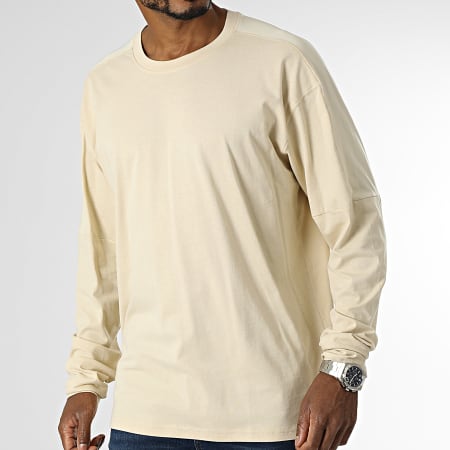 Urban Classics - Tee Shirt Manches Longues Oversize Large Raglan Back Beige