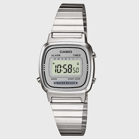 Casio - Reloj de mujer Vintage LA670WEA-7EF Plata
