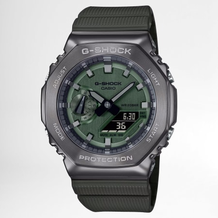 G-Shock - Reloj G-Shock GM-2100B-3AER verde caqui