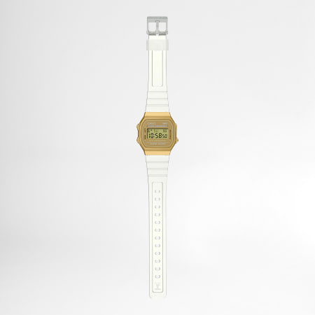 Casio - Reloj de oro transparente Vintage A168XESG-9AEF